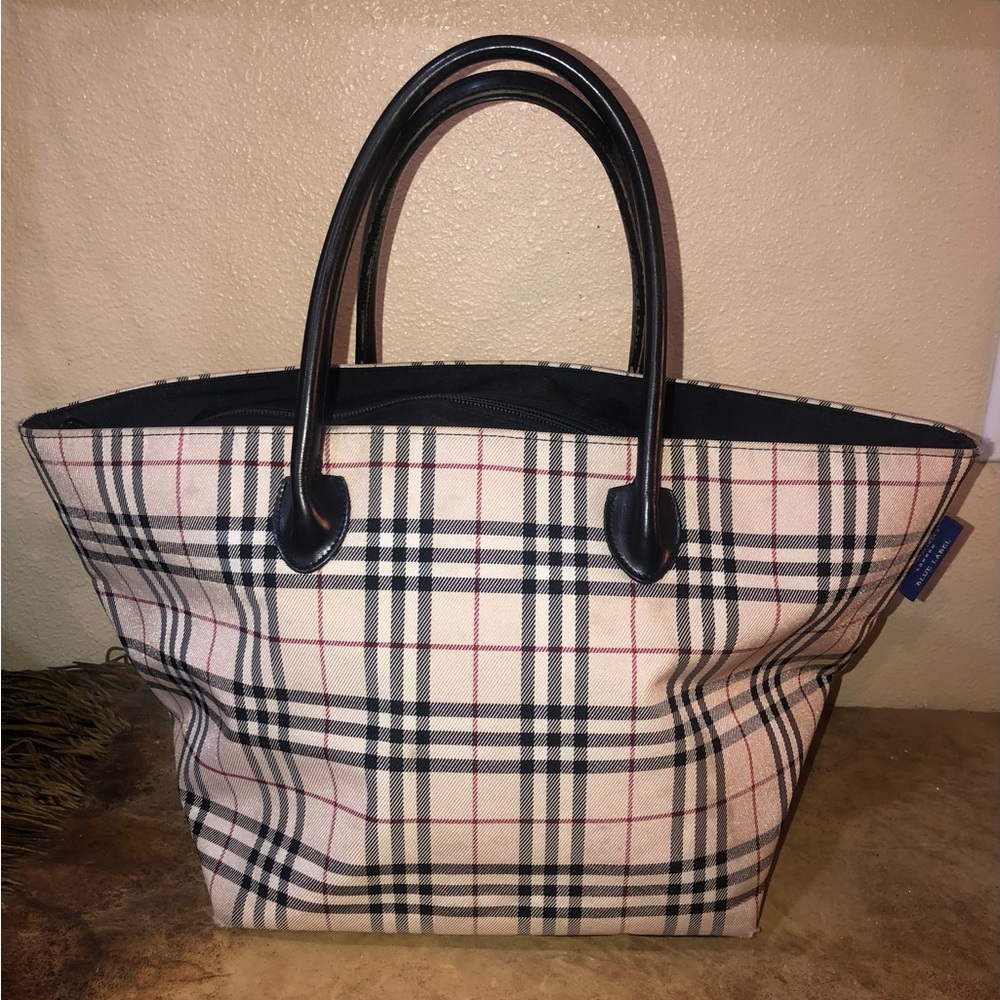 BURBERRY BLUE LABEL NOVA CHECK TOTE!